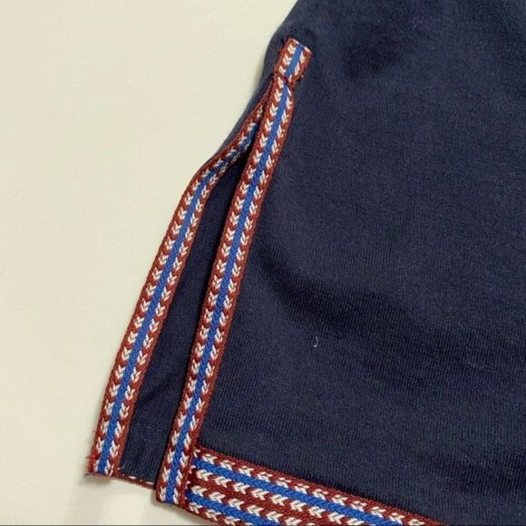 J. Crew Sleeveless Navy Top - XXS - Ribbon Trim - Deep V Neck - Picture 8 of 10